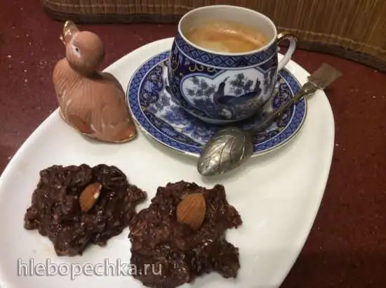 Шоколадный комплимент с овсянкой к кофе и чаю без выпечки