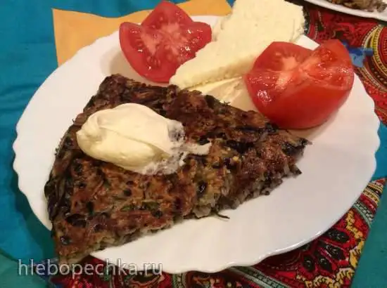 Баклажанная запеканка с зеленью (пиццепечь Принцесс)