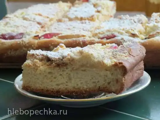 Яблочный пирог со штройзелем (Streuselkuchen)