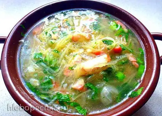 Лохматый суп по-фогтландски Zodelsuppe