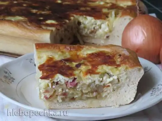 Веймарский луковый пирог (Zwiebelkuchen)