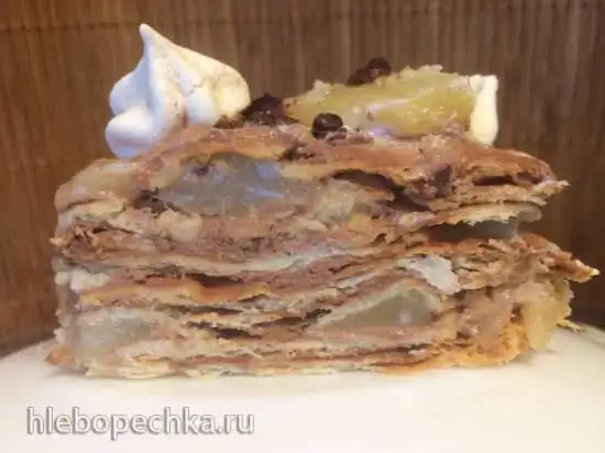 Торт немецкий грушевый Schokoladen-Birnentorte