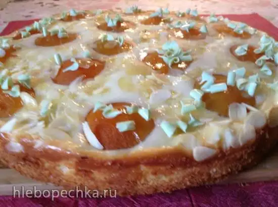 Немецкий абрикосово-творожный пирог (Aprikosen Quark Kuchen)