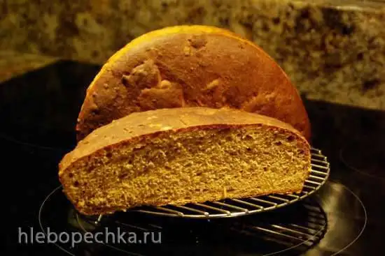 Пшенично-ржаной хлеб с семечками (духовка)