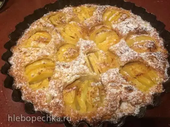 Haferflocken - Apfelkuchen (Яблочный пирог на овсяном тесте)