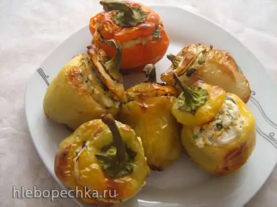 Фаршированный перец, запеченный в аэрофритюрнице