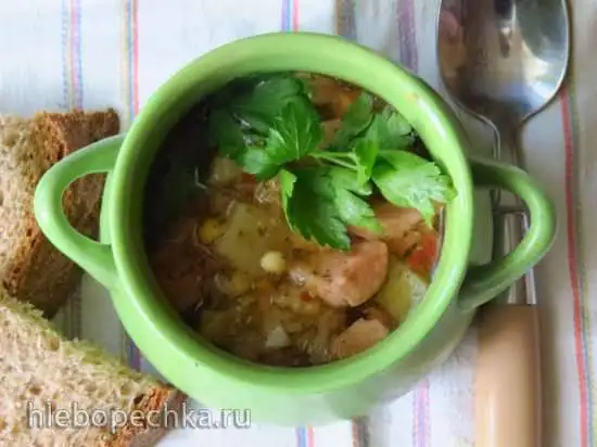 Гороховый суп с колбасками (Erbsensuppe mit Wurst) (Steba DD1 и DD2)