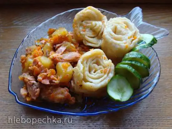 Штрули (с рыбой, мясом)