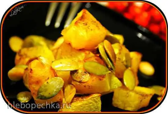 Тыква, запечённая с семечками и тимьяном (Gebratener Kuerbis mit Kuerbiskernen)