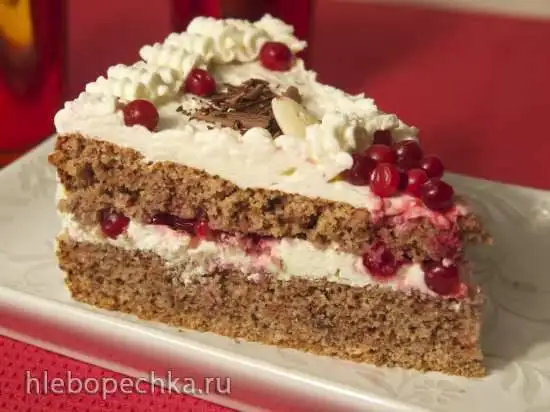 Торт Люнебургский гречишно-брусничный (Lueneburger Buchweizentorte)