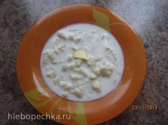 Затирка на молоке традиционная