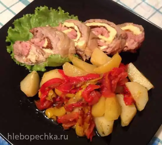 Куриные рулетики в мультиварке