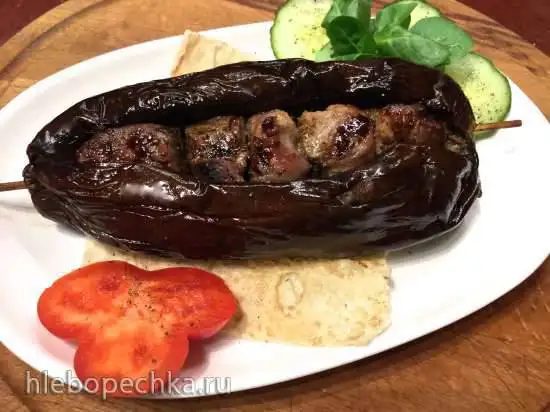 Мцвади - шашлык в баклажанах (для барбекю, аэрофритюрницы, аэрогриля, духовки)