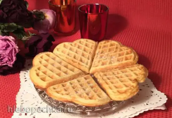 Яблочные вафли Apfelwaffeln