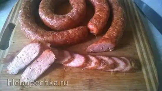 Нежная колбаска из курочки