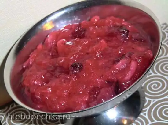 Клюквенно-яблочный компот (Cranberry-аpfel кompott)