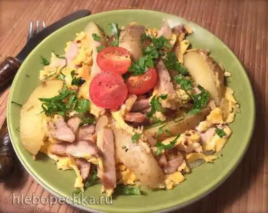 Хоппельпоппель (немецкий  крестьянский завтрак)  Hoppelpoppel