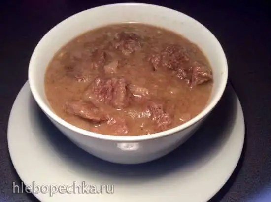 Айнтопф из говядины с луком  Pfefferpotthast     (Bundeslaende -Nordrhein-Westfalen)