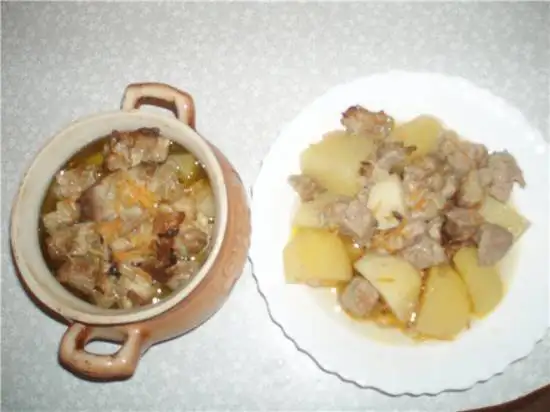Картофель тушеный