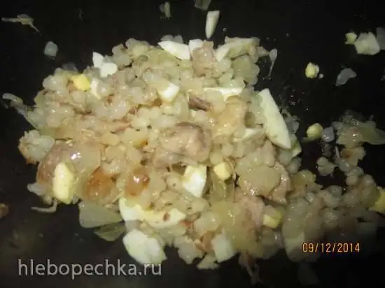 Начинка для пирожков (блинчиков) из крупы саго