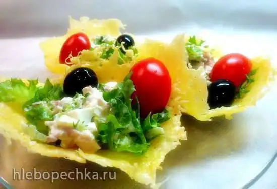 Сырные корзиночки (пиццамейкер)