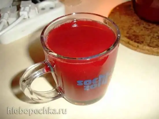 Морс брусничный в «соевой корове» Midea Mi-5