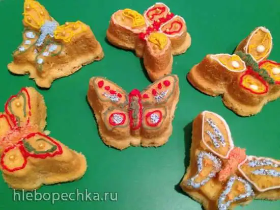 Бабочки из песочного теста