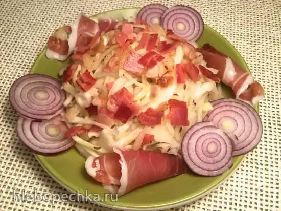 Баварский салат из свежей капусты  (Bayrischer Krautsalat)