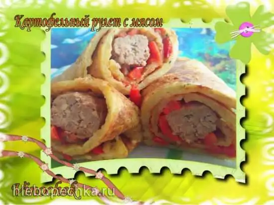 Картофельный рулет с мясом (Princess 115000)