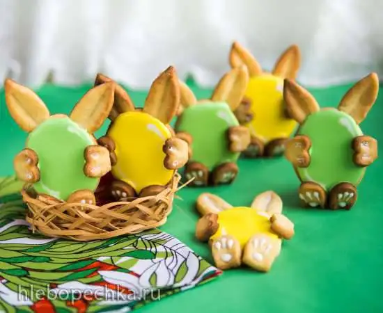 Пасхальное печенье «Зайчики» (Oster-Cookies Hasen"