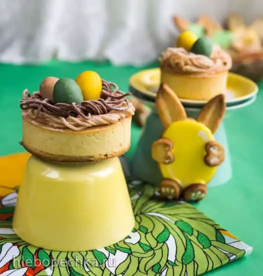 Гнезда с марципановыми яйцами - Nester mit Eiern aus Marzipan