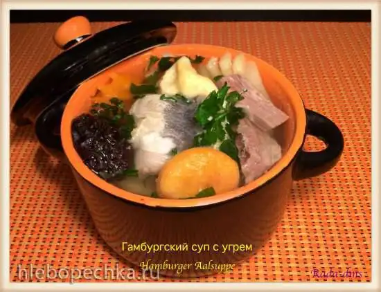 Гамбургский суп с угрем (Hamburger Aalsuppe)