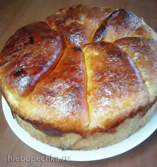 Сдобная булка с сахаром (пирог с «тАком»)