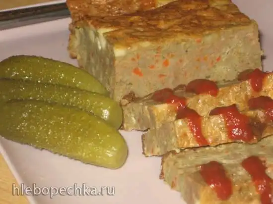 Суфле из печени и макаронных изделий