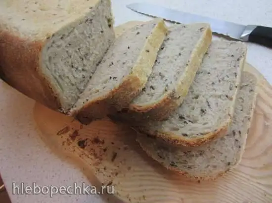 Пшенично-ячменный хлеб в аэрогриле