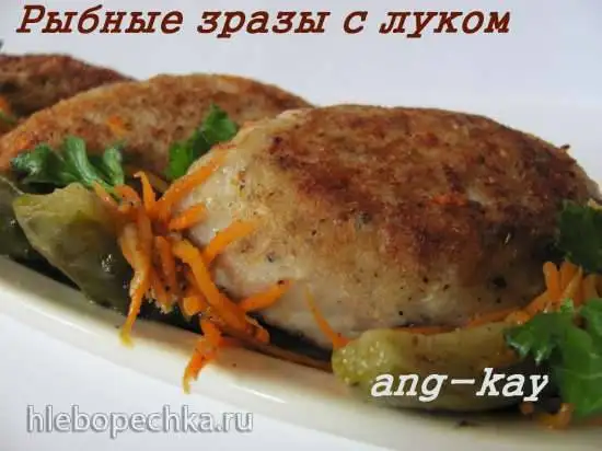 Рыбные зразы с луком