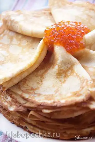 Блины Калорийные (бездрожжевые)