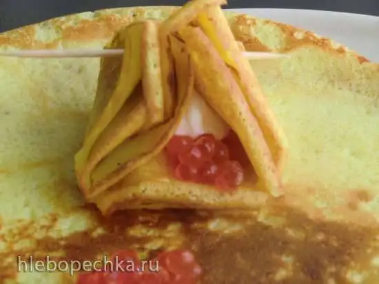 Блины на сыворотке с картошкой