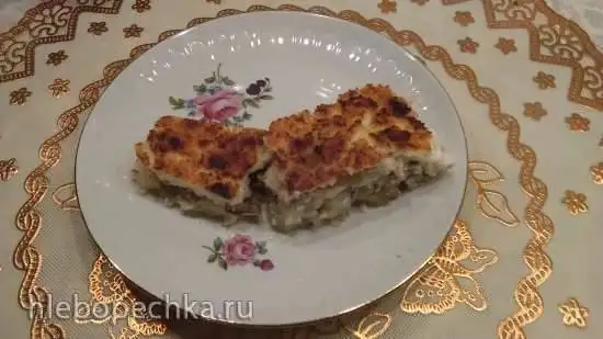 Поморский пирог из трески и творога