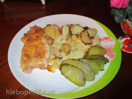 Кальмары в панировочных сухарях