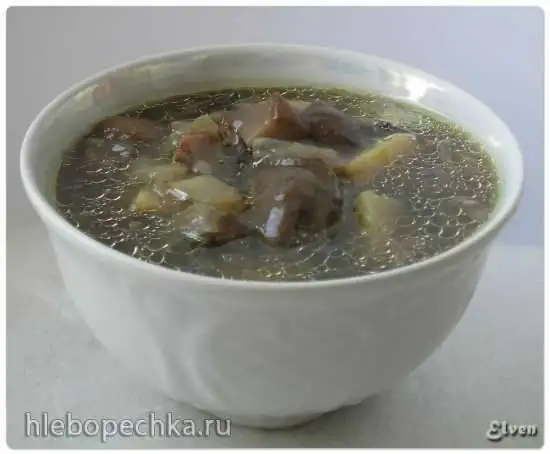Щи «Монастырские» со свежей капустой и грибами
