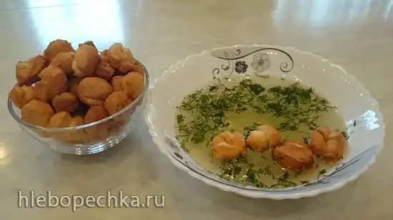 Манделах к куриному бульону
