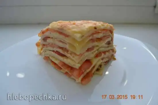 Блинный торт «Сырпом»