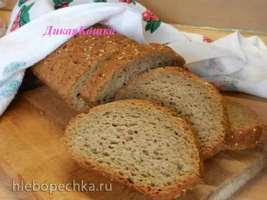 Семейный хлеб с минералкой на старом тесте