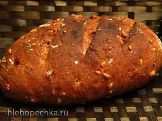 Десертный клюквенный хлеб на жидких фруктовых дрожжах