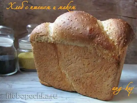 Хлеб с пшеном и маком