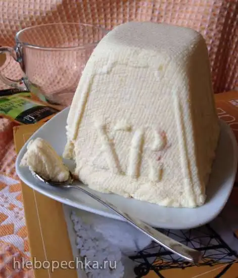 Пасха цитрусовая с вареньем (сырая)