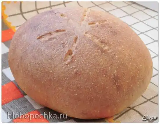 Хлеб тыквенный на жидких дрожжах