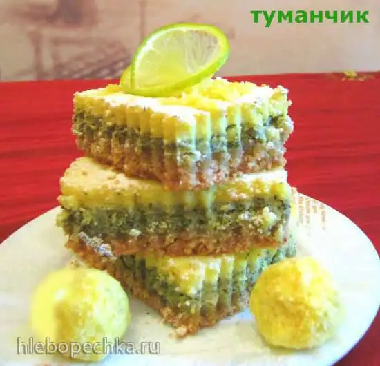 Пирожные с мятой и цитрусовыми