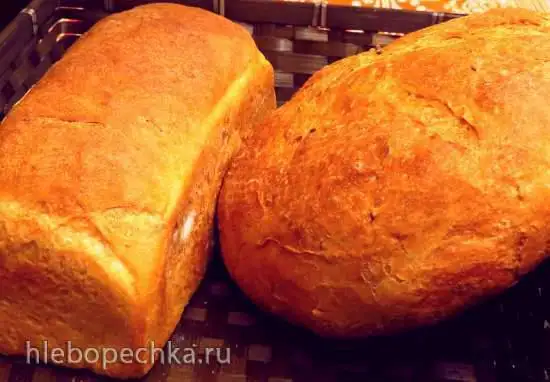 Пшеничный хлеб с льняным семенем на старом тесте и жидких дрожжах